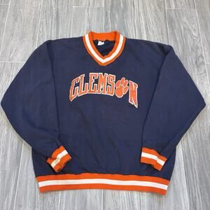 Vintage 80s Clemson Tigers Crewneck Sweatshirt Men’s XL College Sports Retro